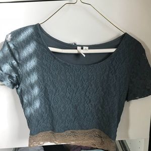 Lace crop top
